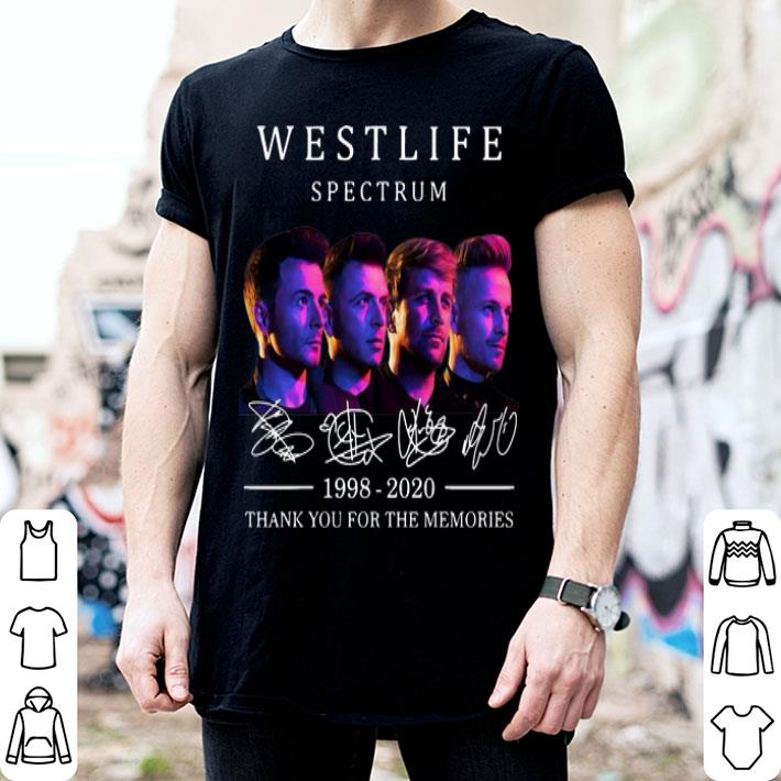 Westlife Spectrum Thank You For The Memories Signatures shirt