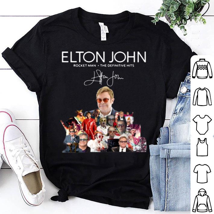 Elton John Rocket Man The Definitive Hits Signature shirt