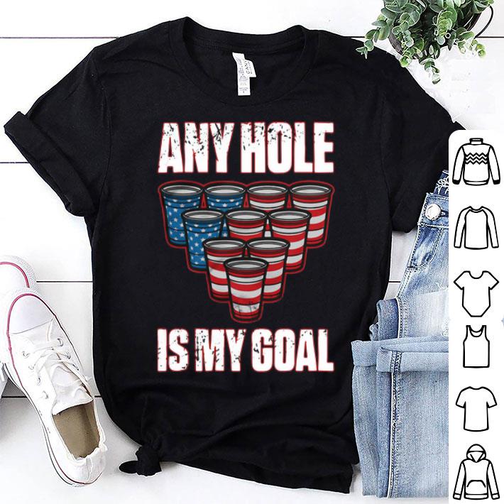 Any Hole Is My Goal American Flag shirt