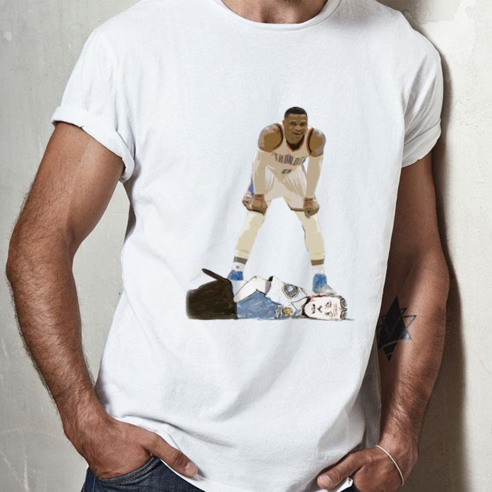 Russell Westbrook Standing On Police Justice For George Floyd shirt
