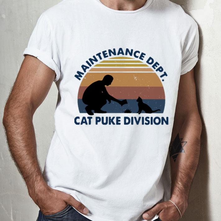 Vintage Maintenance Dept Cat Puke Division shirt