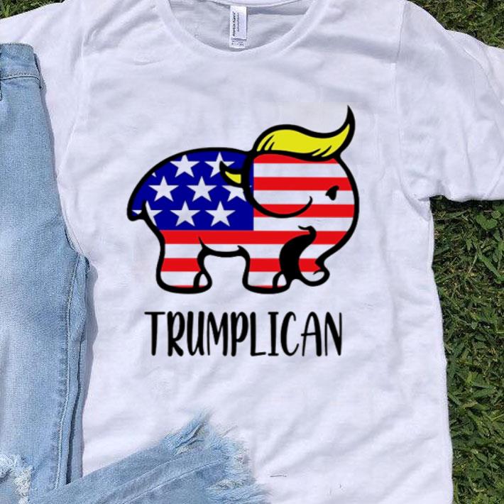 Donald Trump Elephant Trumplican American Flag Independence Day shirt