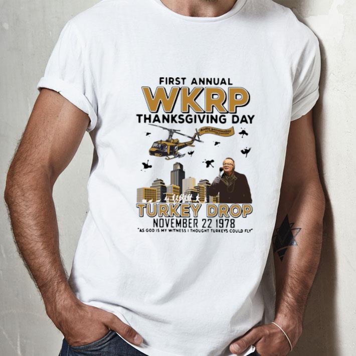 First Annual Wkrp Thanksgiving Day Turkey Drop November shirt