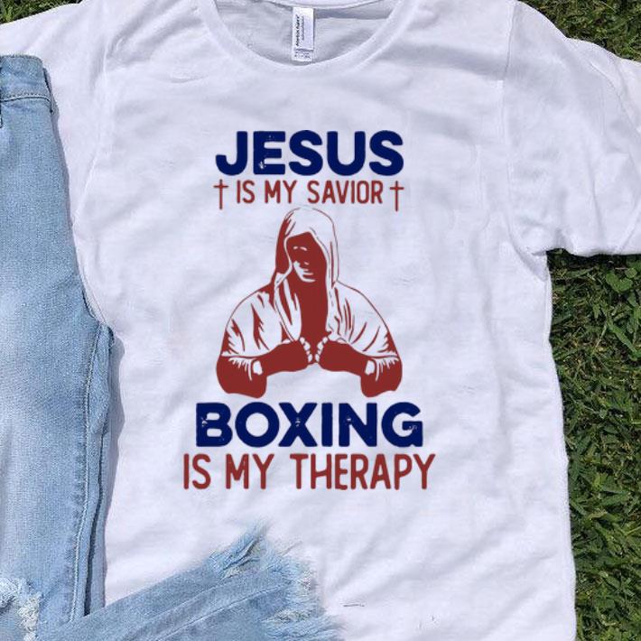 Jesus Is My Savior Boxing Is My Therapy shirt