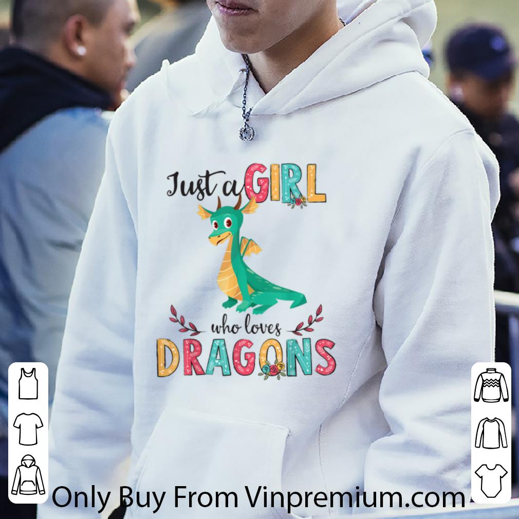 Pretty Just A Girl Who Love Dragon Flower shirt