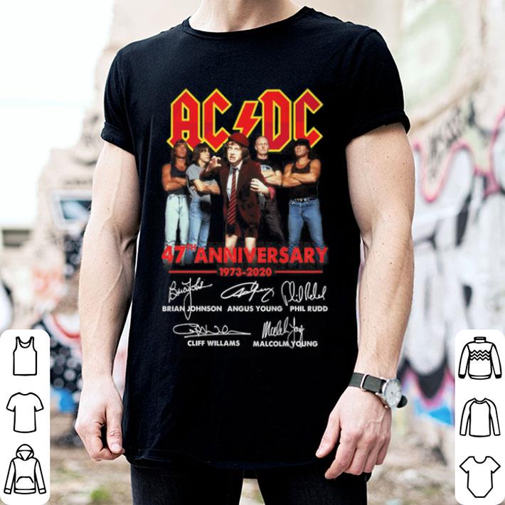 Acdc 47th Anniversary 1973-2020 Signatures shirt