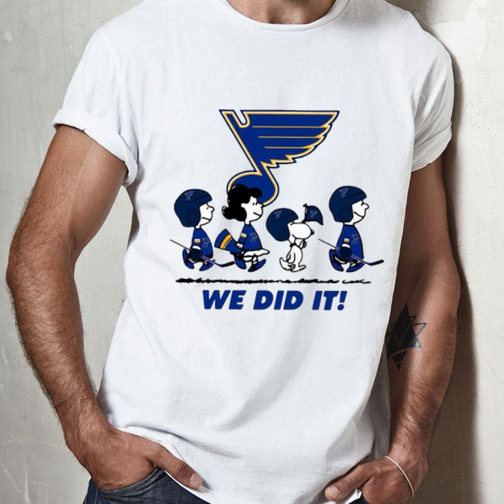 Peanuts St. Louis Blues We Did It shirt