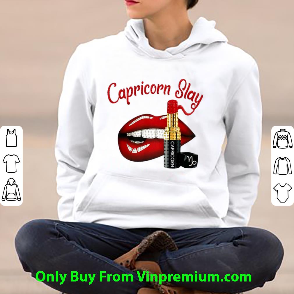 Official Lip And Lipstick Capricorn Slay shirt