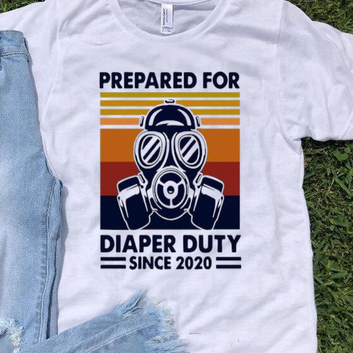 Vintage Prepared For Diaper Duty Since 2020 shirt