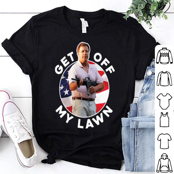 Get Off My Lawn American Flag shirt