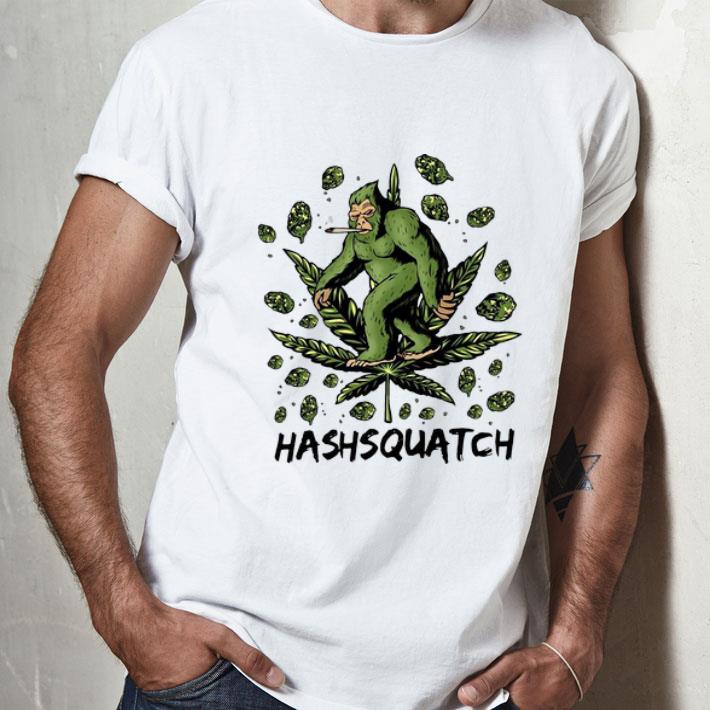 Hashsquatch Bigfoot Smoking Weed shirt
