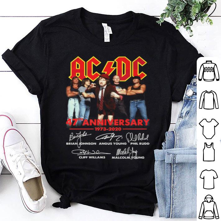 Acdc 47th Anniversary 1973-2020 Signatures shirt