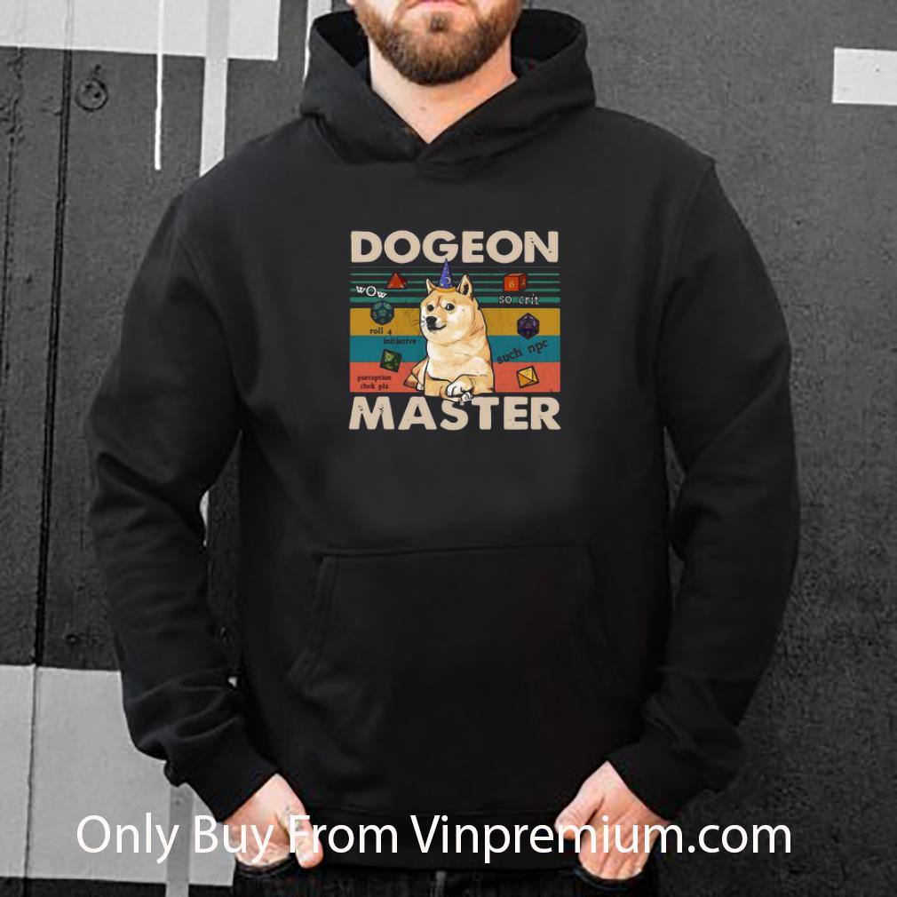 Awesome Vintage Shiba Inu Dogeon Master shirt