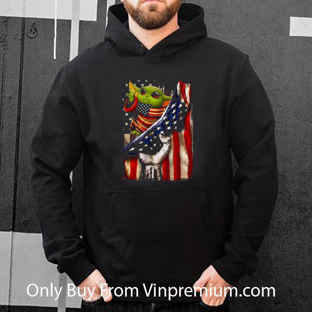 Original Star Wars Baby Yoda American Flag shirt