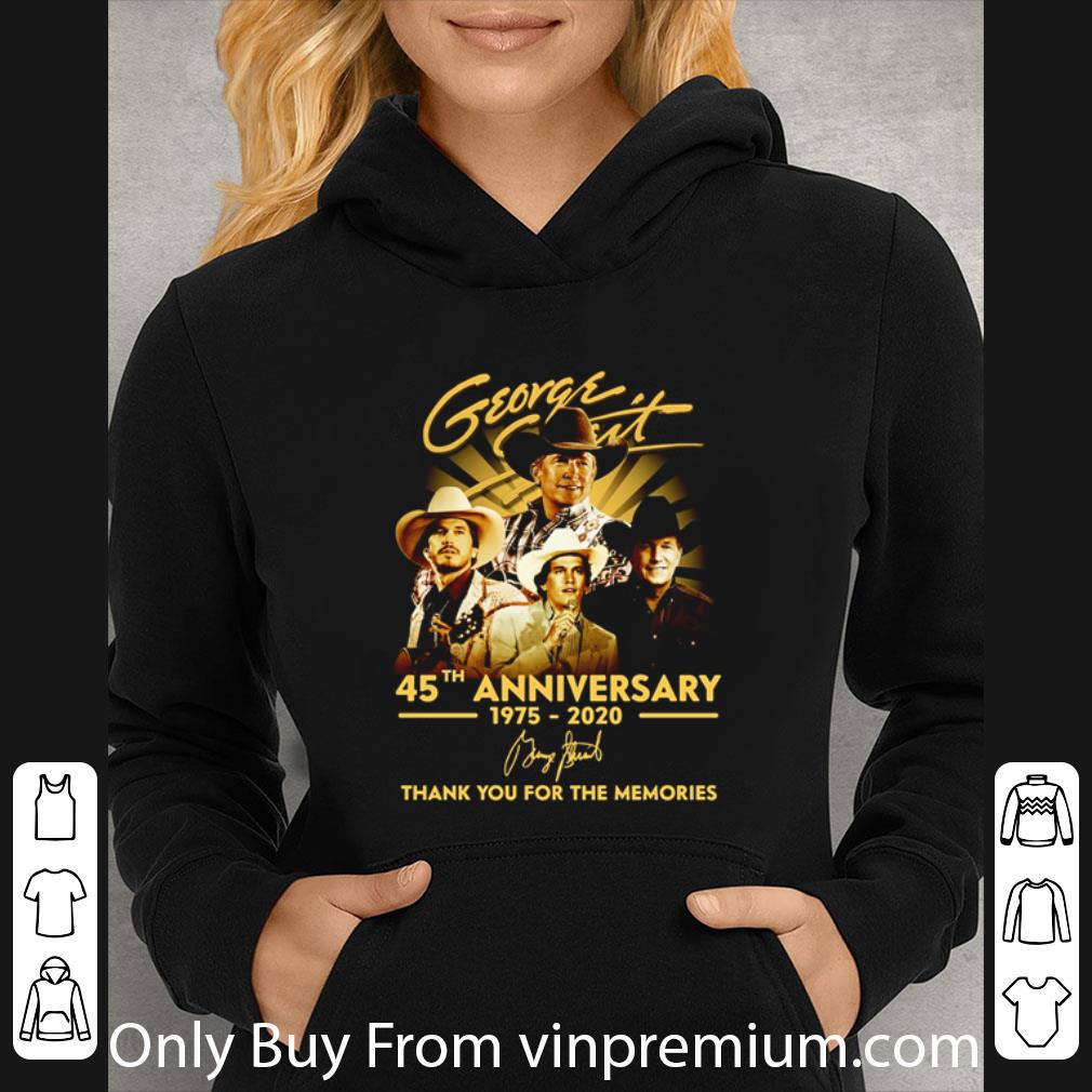 Nice George Strait 45th Anniversary Thank You For The Memories Signature shirt 7 Nice George Strait 45th Anniversary Thank You For The Memories Signature shirt