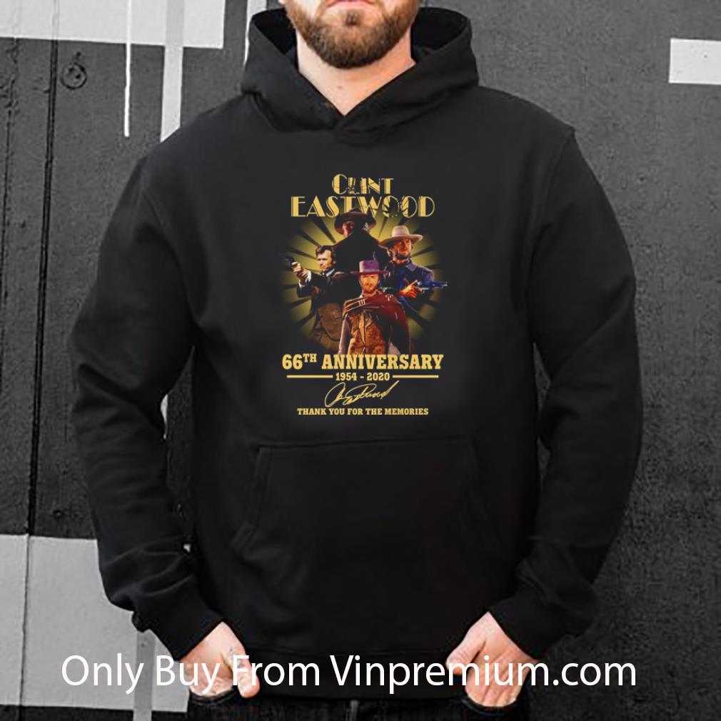 Great Clint Eastwood 66th Anniversary 1954-2020 Signed Thank You For The Memories shirt 7 Great Clint Eastwood 66th Anniversary 1954-2020 Signed Thank You For The Memories shirt