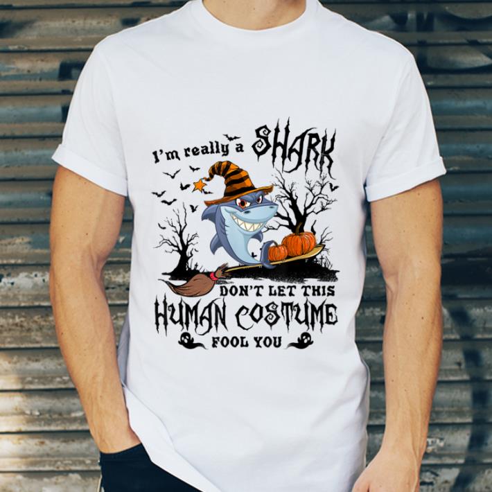 Top I'M Really A Shark Halloween Costume Funnys shirt 7 Top I'M Really A Shark Halloween Costume Funnys shirt