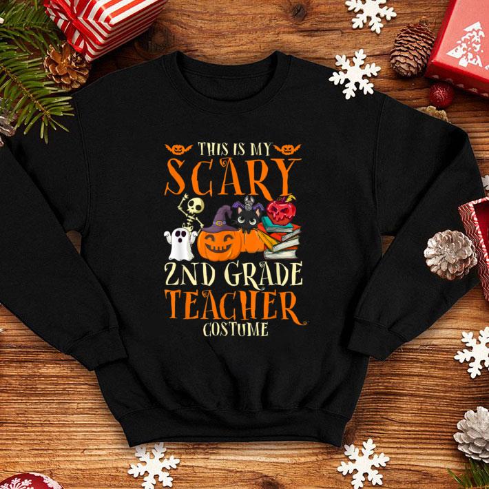 Nice This Is My Scary 2nd Grade Teacher Costume Funny Halloween shirt