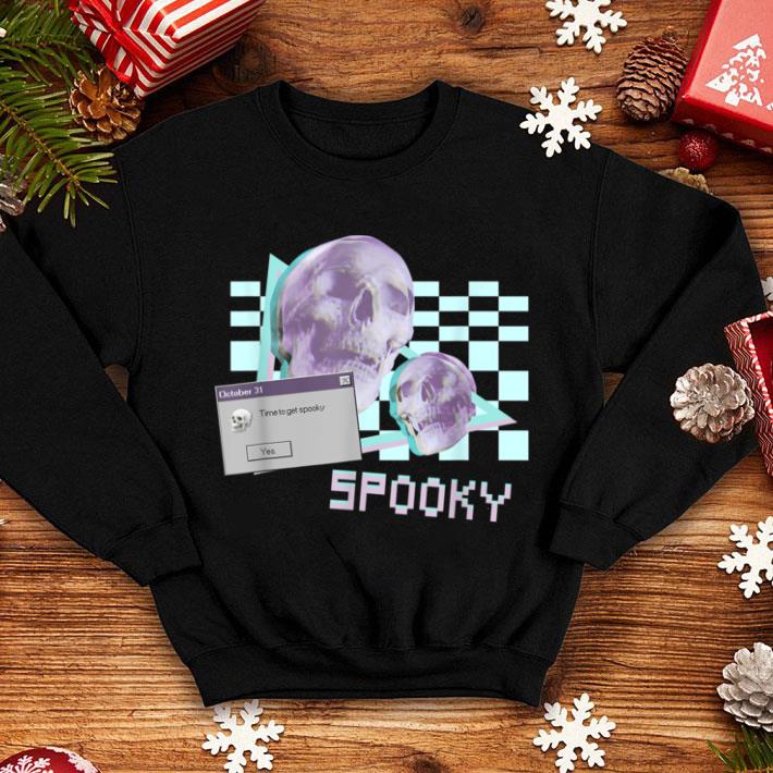 Awesome Spooky Skeleton Aesthetic - Halloween Vaporwave shirt