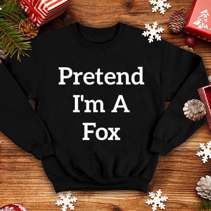 Premium Pretend I'm A Fox Costume Lazy Funny Halloween Party shirt