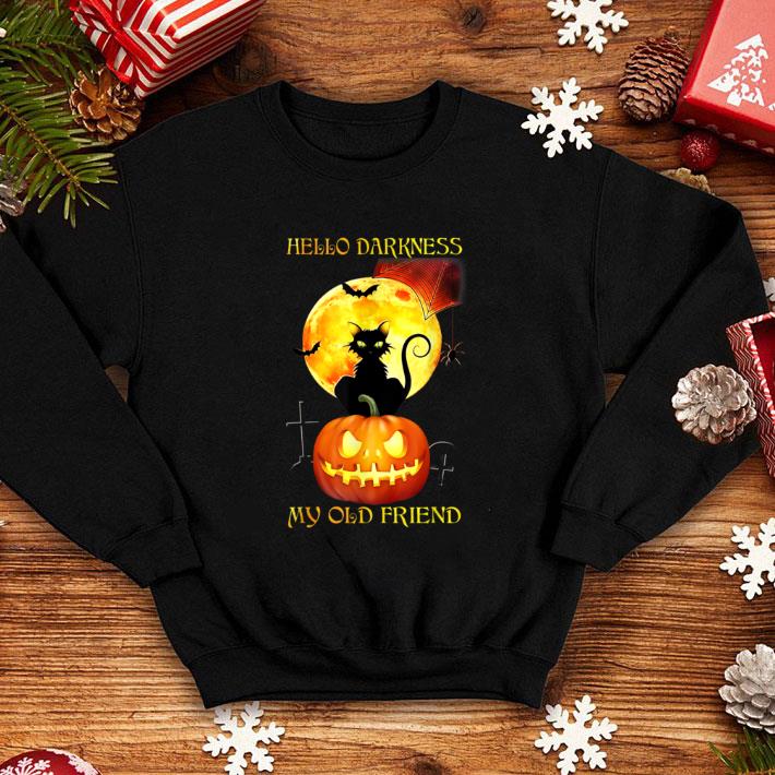 Hot Hello Darkness My Old Friend Funny Halloween shirt