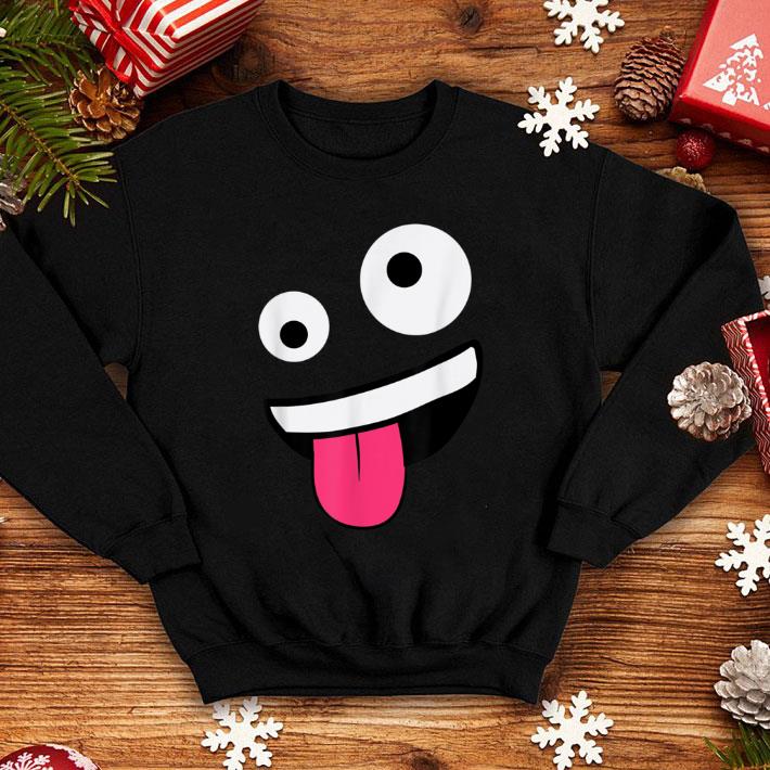 Hot WIld Silly Crazy Eyes Zany Face Emojis Halloween Costume shirt