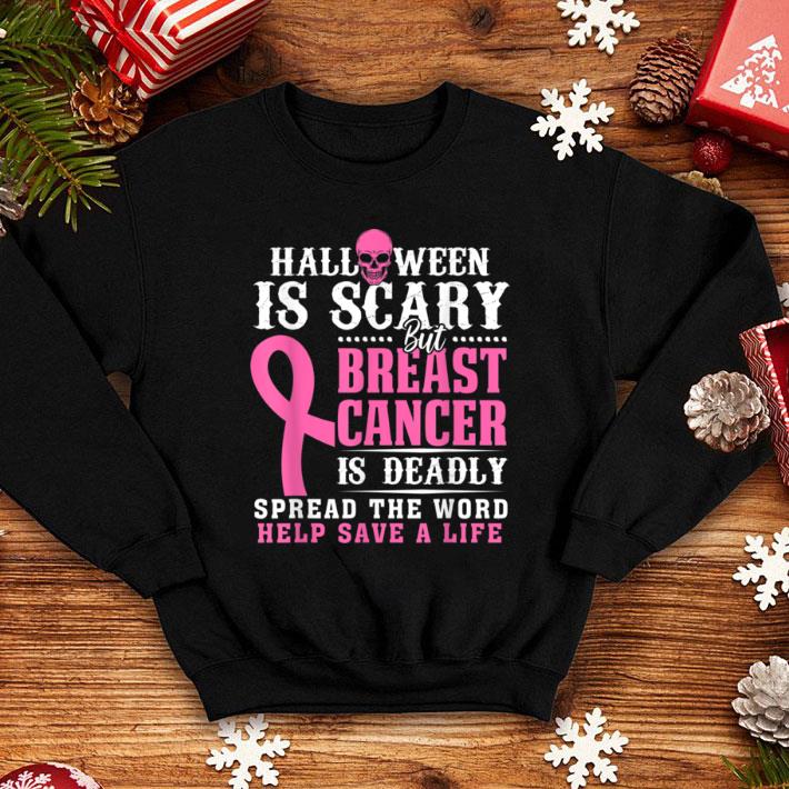Premium Halloween Scary Breast Cancer Deadly October Supporter Top shirt 7 Premium Halloween Scary Breast Cancer Deadly October Supporter Top shirt
