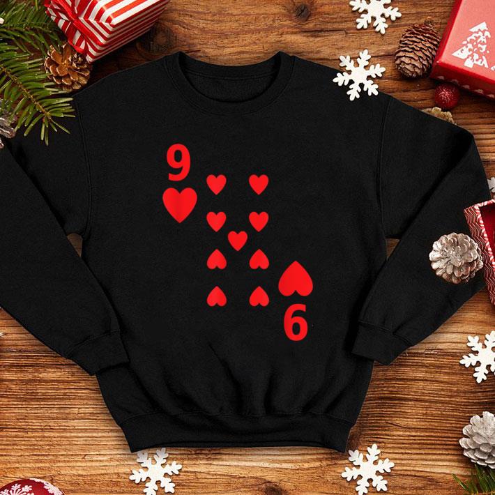 Pretty Nine of Hearts poker playing card Halloween costume shirt 7 Pretty Nine of Hearts poker playing card Halloween costume shirt