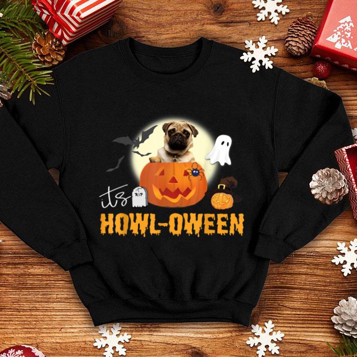 Official Cute Pug Halloween Dog Pun Happy Howloween Pumpkin shirt