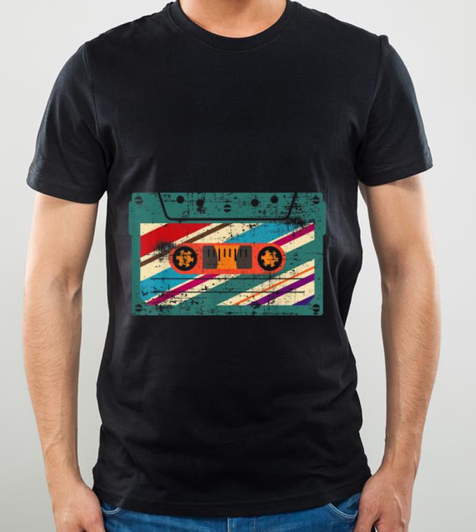 Premium Cassette Tape Costume 70s 80s 90s Vintage Retro Gear shirt