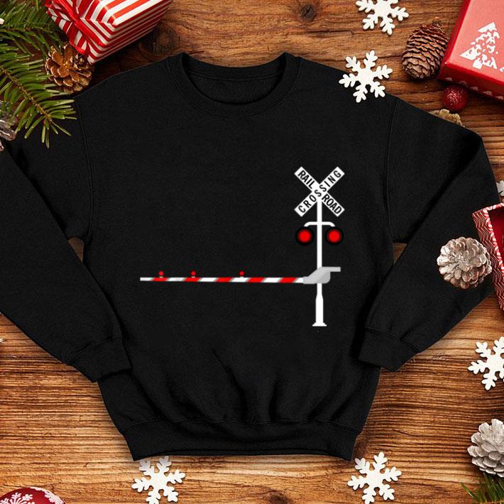 Nice Railroad Crossing Barrier Sign Funny Halloween Costume DIY shirt
