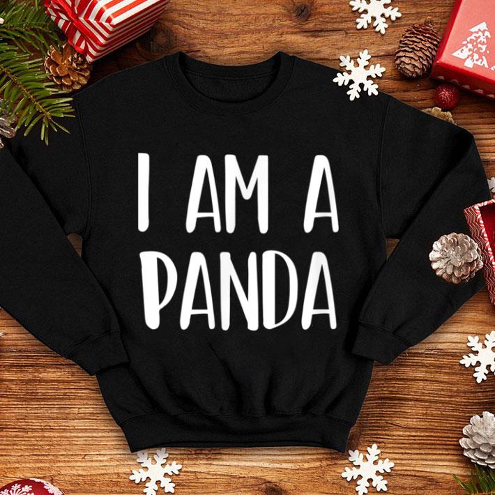 Hot I Am A Panda Costume Halloween I'm Lazy Easy Last Minute shirt