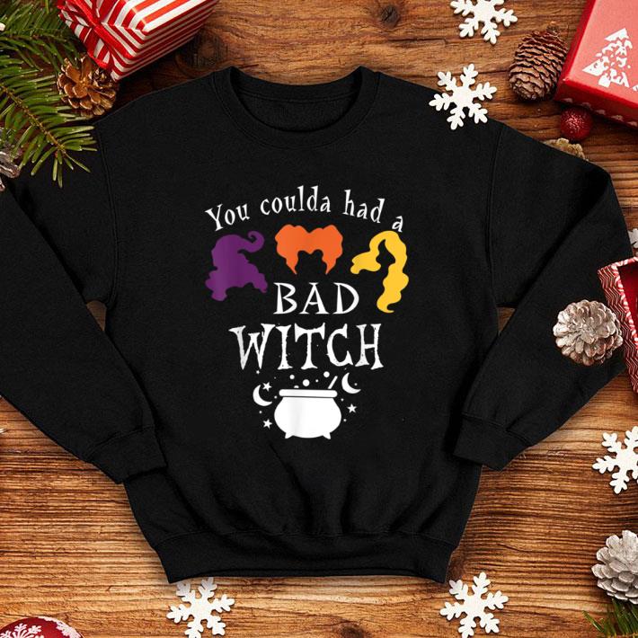 Awesome Vintage You Coulda Had a Bad Witch Halloween Funny shirt
