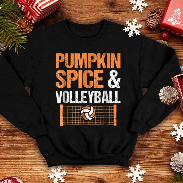 Hot Pumpkin Spice And Volleyball Fall Halloween shirt