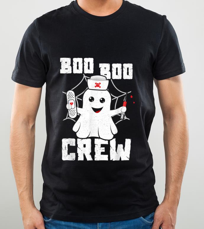 Pretty Boo Boo Crew Ghost Nurse Costume Girls Funny Halloween shirt
