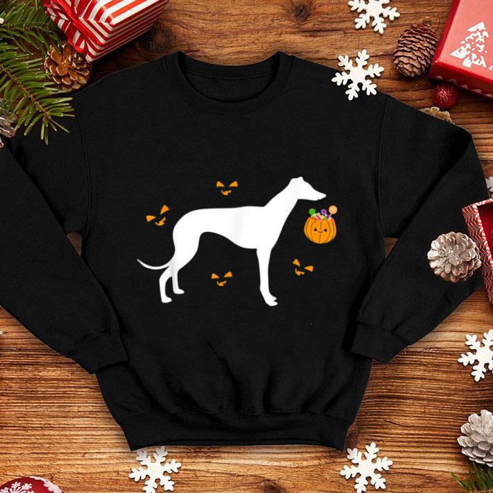 Awesome Greyhound Halloween Costume Outfit Pumpkin Dog Pet shirt