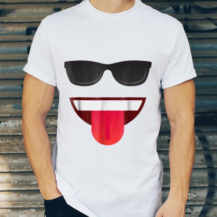 Premium Halloween Emojis Costume Emoticon Smile Sunglasses shirt