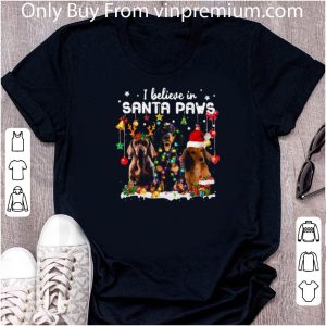 Premium Merry Christmas Dachshund I Believe In Santa Paws shirt 4