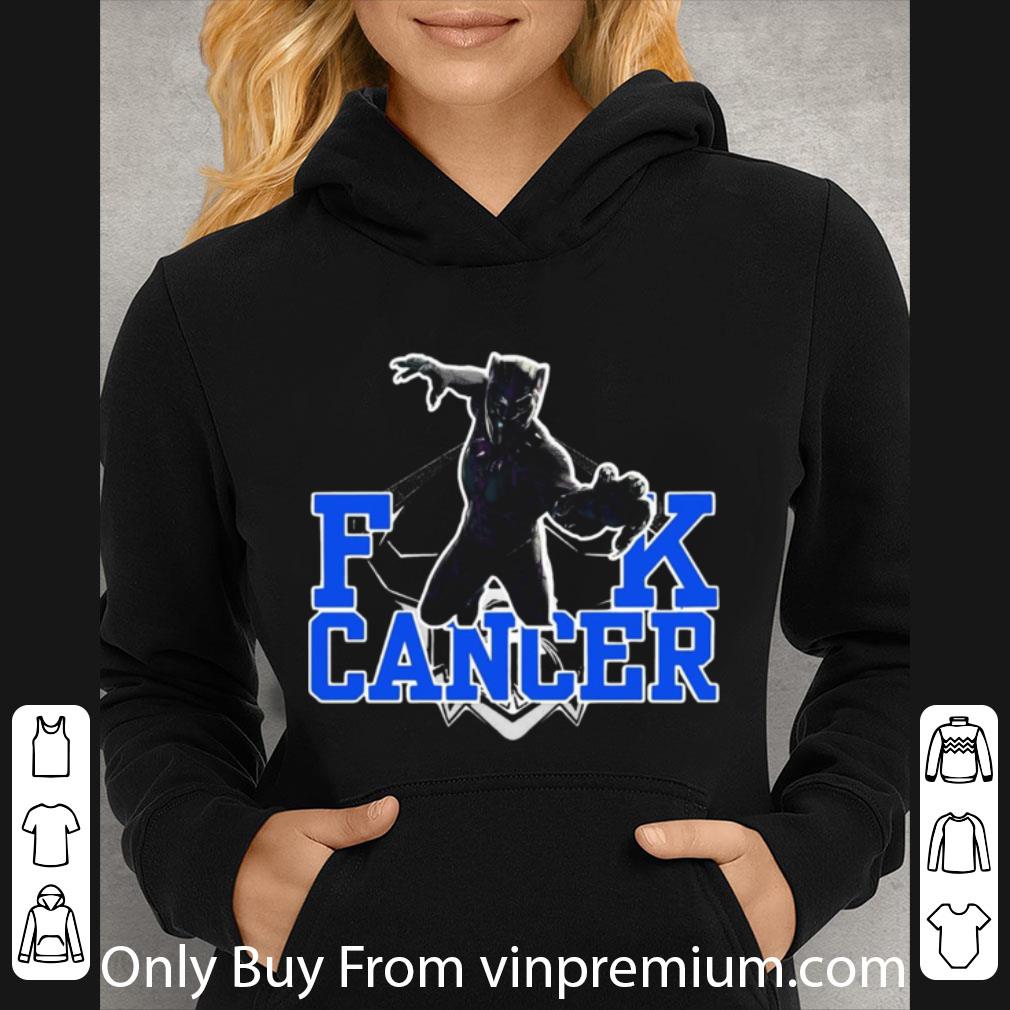 Awesome Fuck Cancer Rip Black Panther Chadwick Boseman shirt