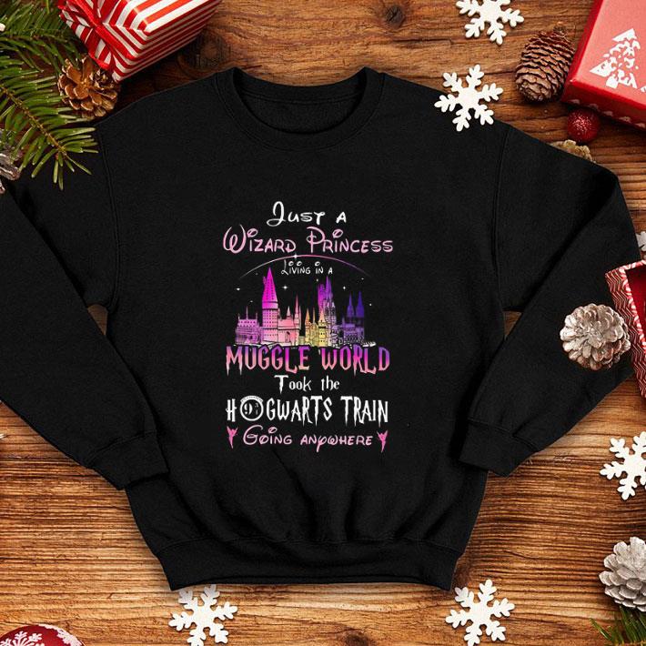 Just A Wizard Girl Living In A Muggle World Took The Hogwar Train shirt
