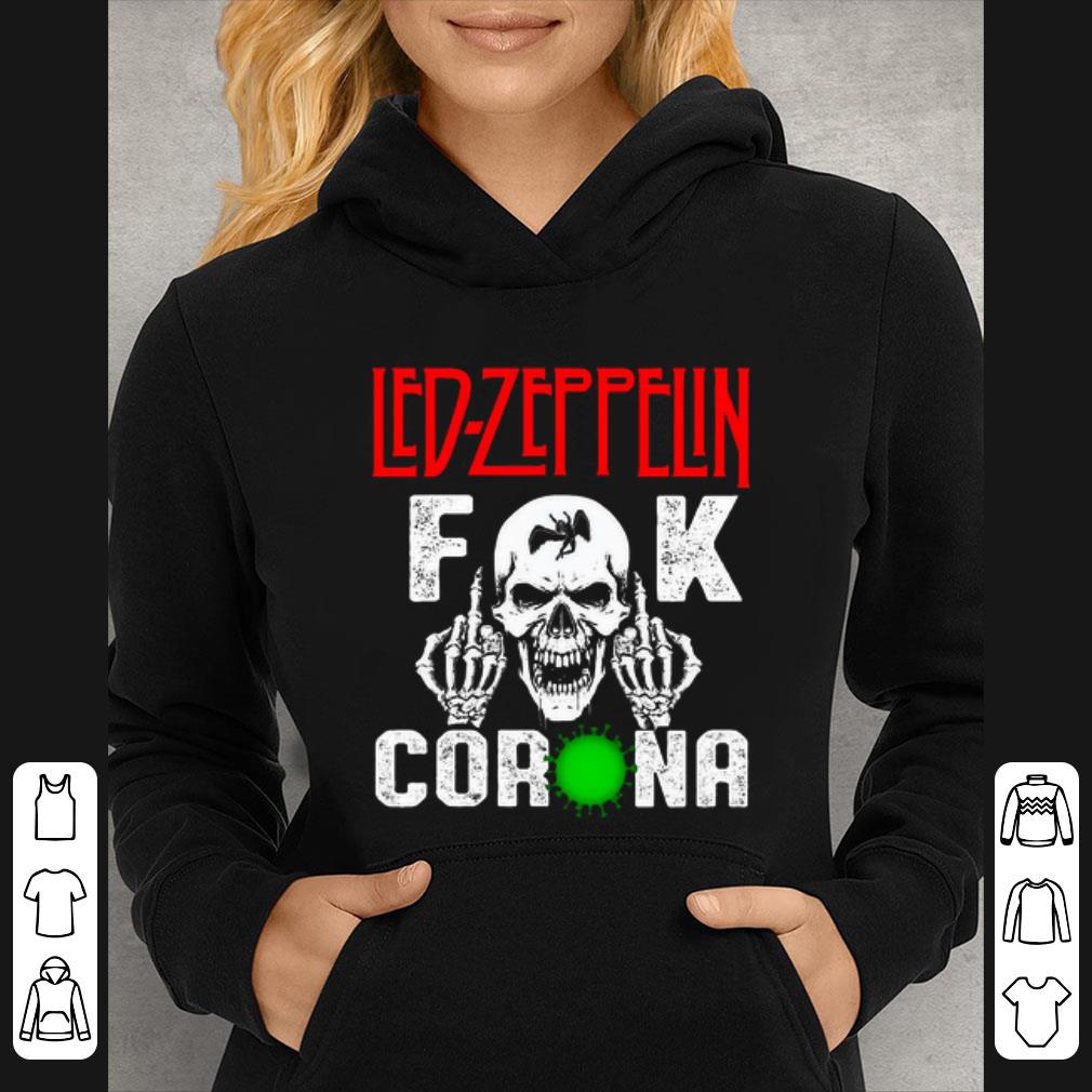 Original Skull Led Zeppelin Fuck Coronavirus shirt 7 Original Skull Led Zeppelin Fuck Coronavirus shirt