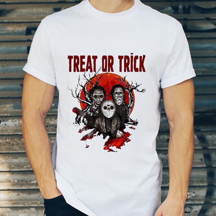 Michael Myers Jason Voorhees Treat Or Trick Halloween shirt 7 Michael Myers Jason Voorhees Treat Or Trick Halloween shirt