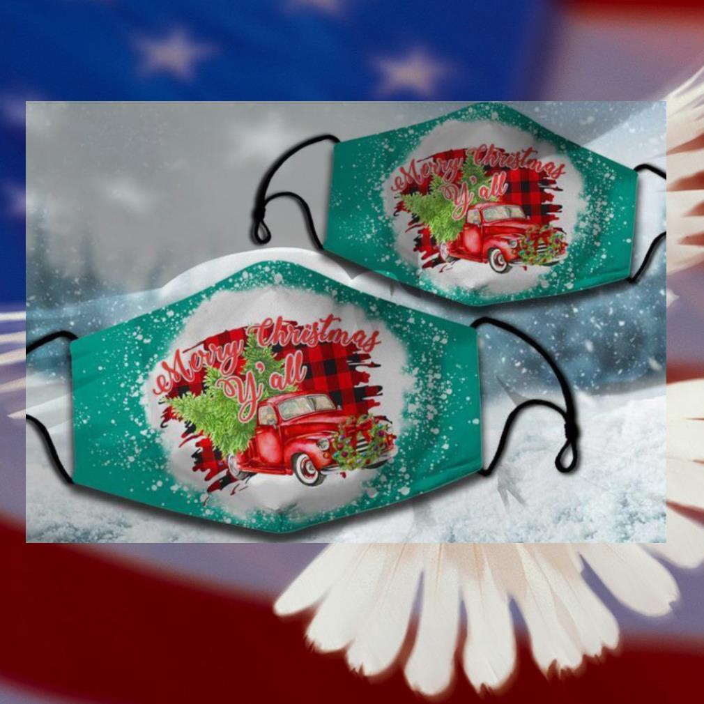 Truck Merry Christmas Y’all face mask 7 Truck Merry Christmas Y’all face mask
