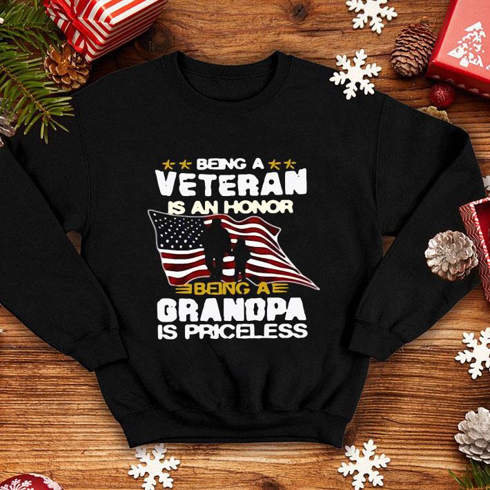 Being A Veteran Is An Honor Being A Grandpa Is Priceless American Flag shirt 7 Being A Veteran Is An Honor Being A Grandpa Is Priceless American Flag shirt