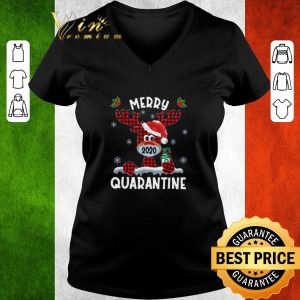 Pretty Reindeer Face Mask 2020 Merry Christmas Quarantine Sweater shirt 5