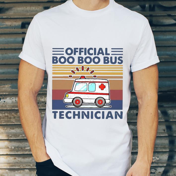 Vintage Paramedic Official Boo Boo Bus Technician shirt