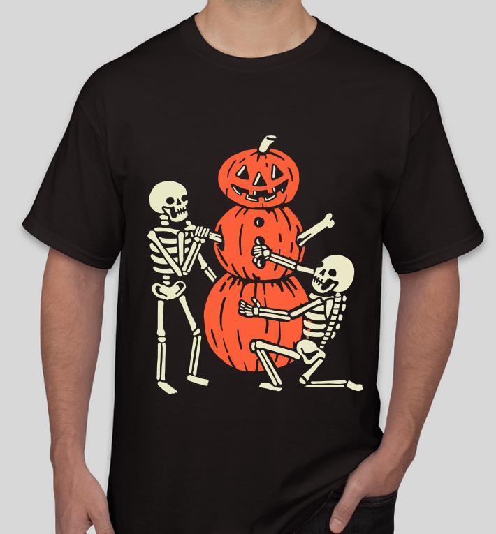 Skeleton Pumpkin Man Halloween shirt