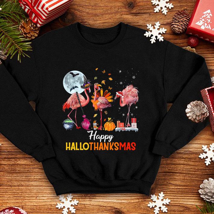 Flamingo Happy Hallothanksmas Halloween Thanks Giving Day Christmas shirt 7 Flamingo Happy Hallothanksmas Halloween Thanks Giving Day Christmas shirt