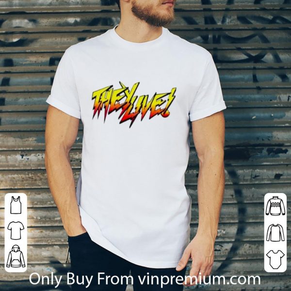 Top They Live Mashup Slayer Logo shirt 2