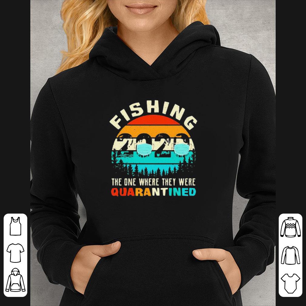 Pretty Fishing The One Where They Were Quarantined 2020 Mask Vintage shirt